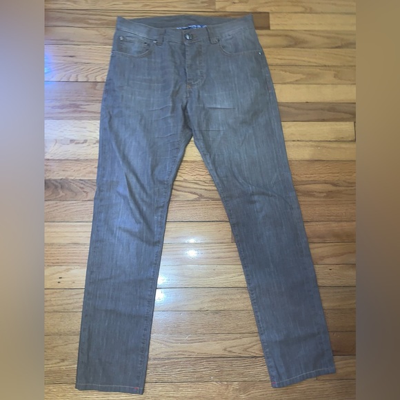 ISAIA Pants Slim Coral Cotton Tan 48R - Picture 3 of 9